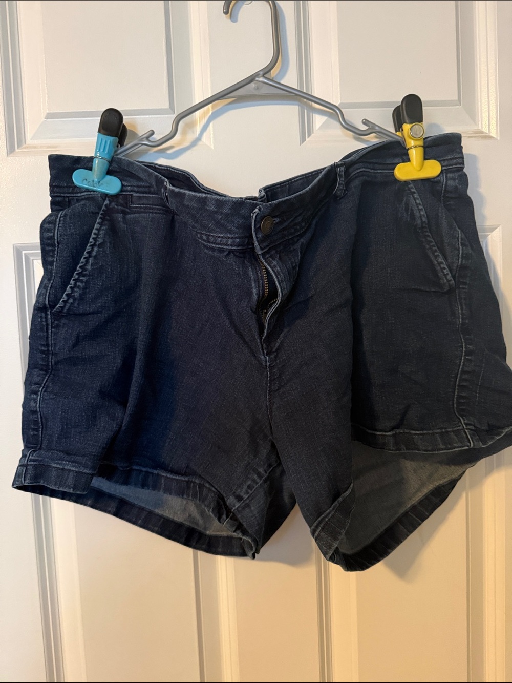 Old Navy Dark Blue Denim Casual Shorts